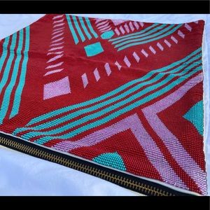 West Elm Beaded Geo Valley Pillow Cover- heavy!